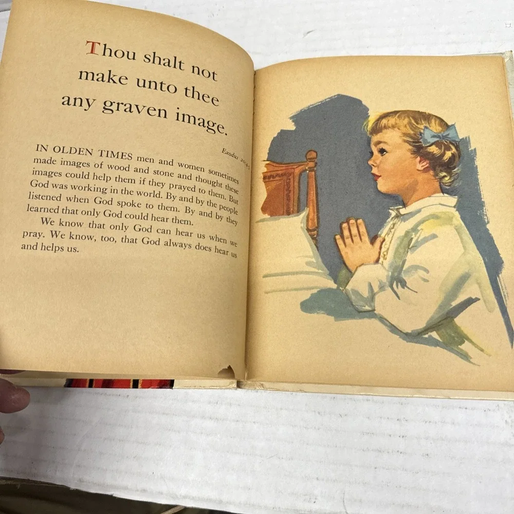 The Ten Commandments For Children - Mary Alice Jones (Hardcover, 1956) Vintage